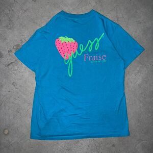 Vintage Guess Fraise Strawberry 1989 Single Stitch T Shirt
